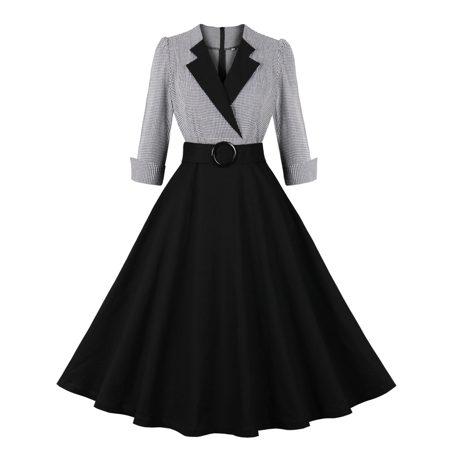 Elegant Retro Large Swing Women's Dress Cotton