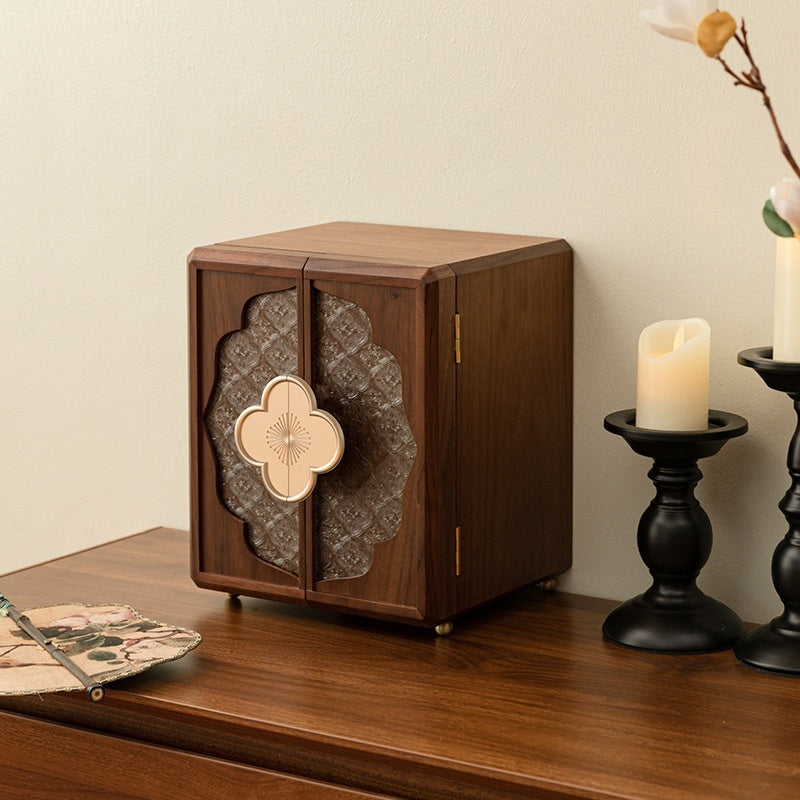 Wooden Jewelry Box Storage Box High-end Exquisite National Style Hand Jewelry New Chinese Jewelry 520 Gift One Piece Dropshipping