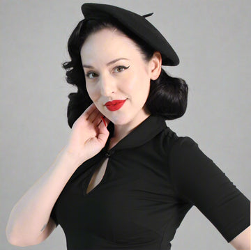 Wool Vintage-Inspired Beret