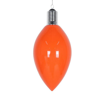 15" Enamel C9 Bulb Ornament: Orange