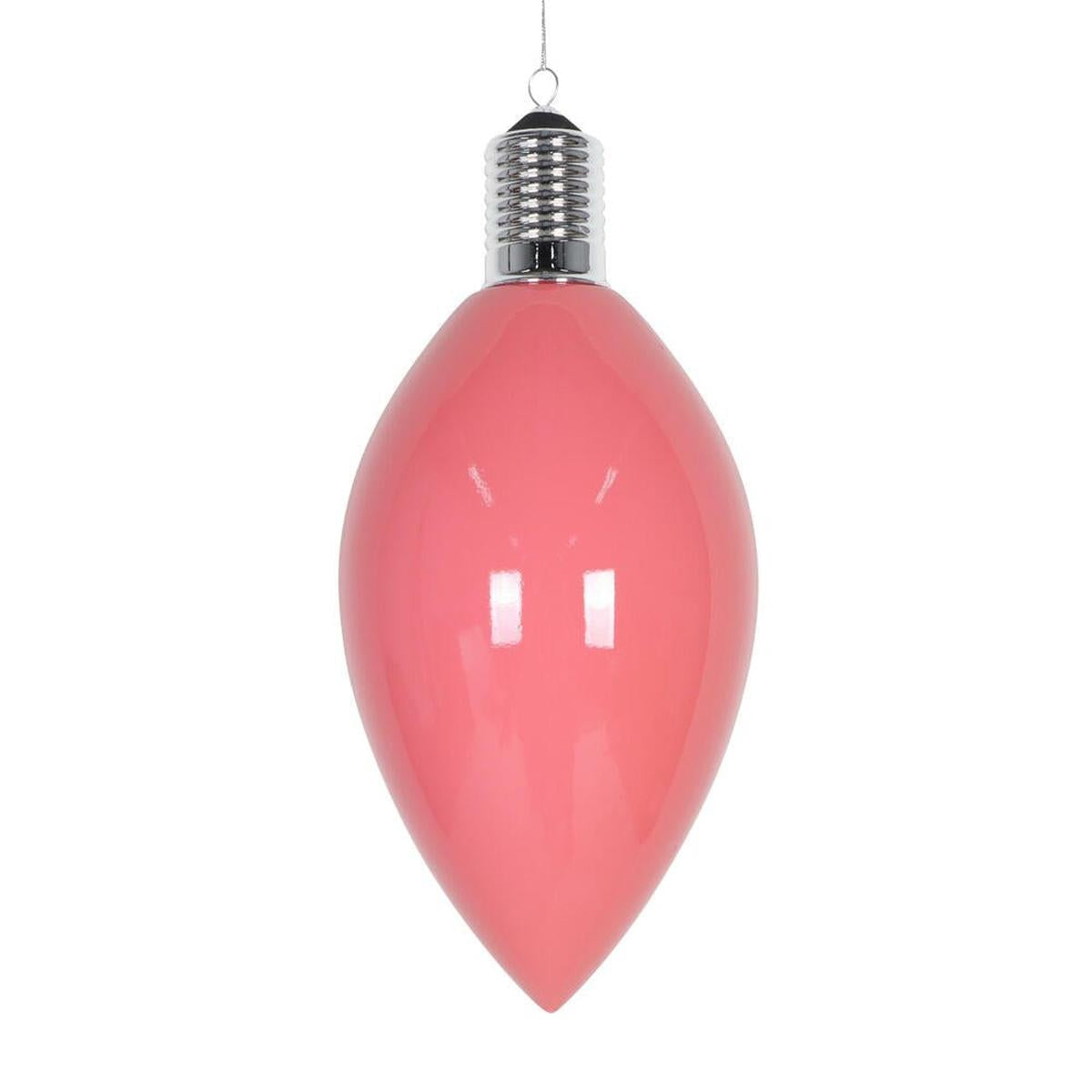 15" Enamel C9 Bulb Ornament: Pink