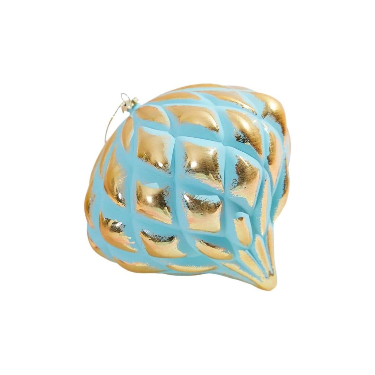 5” Mint Green & Gold Onion Ornament