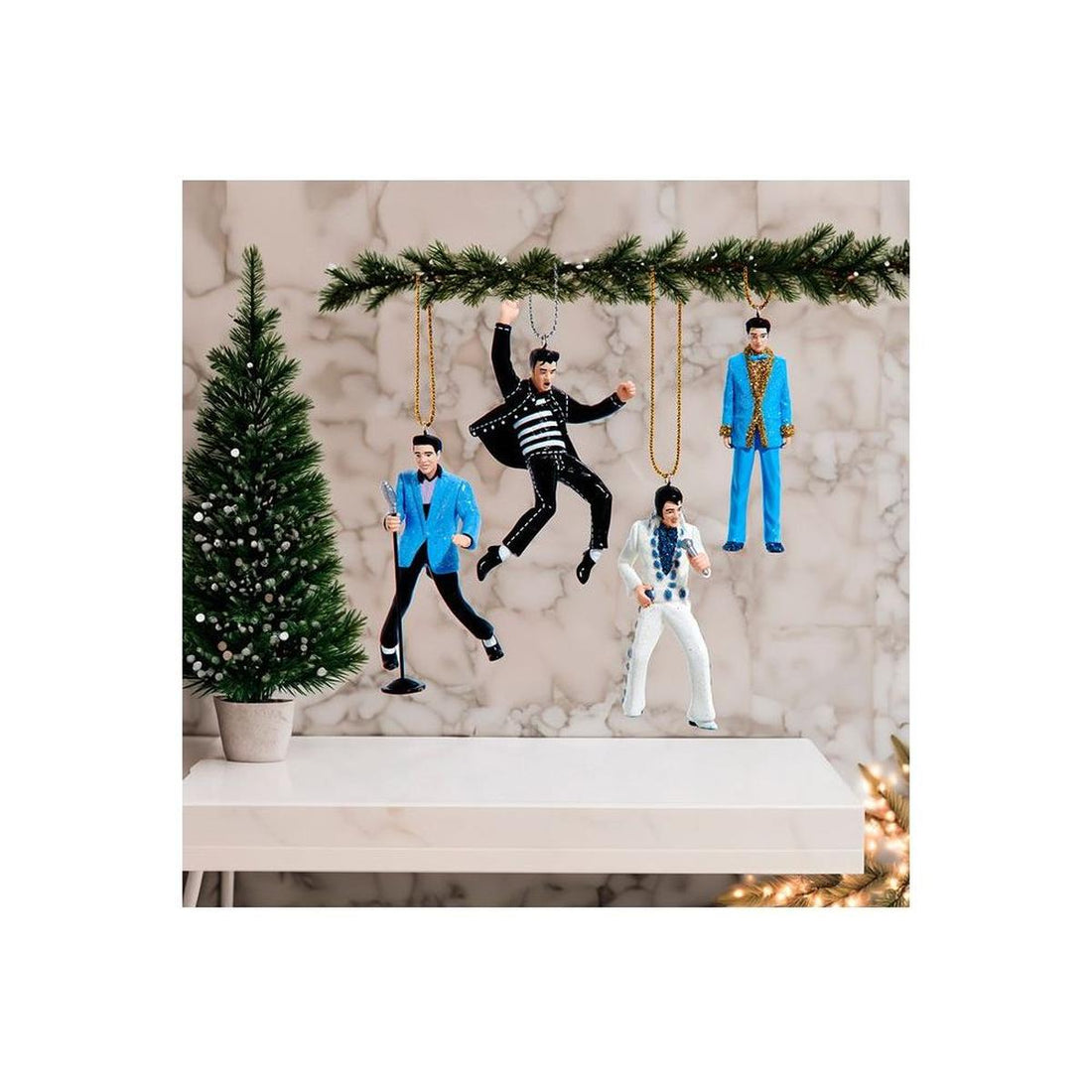 Kurt Adler 4pc Elvis Presley® Miniature Ornaments