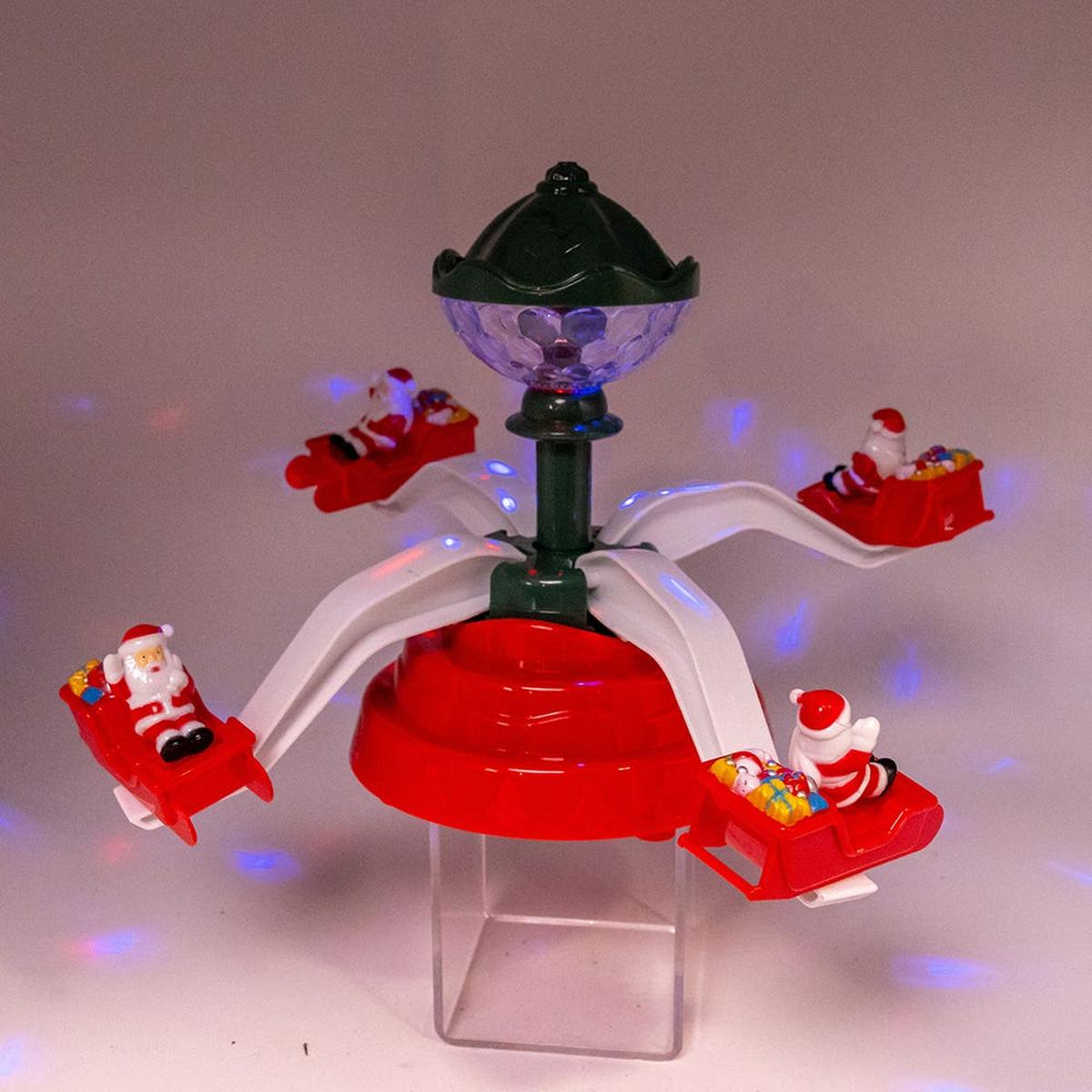 Kurt Adler Musical Christmas Deco with Santa Table Piece