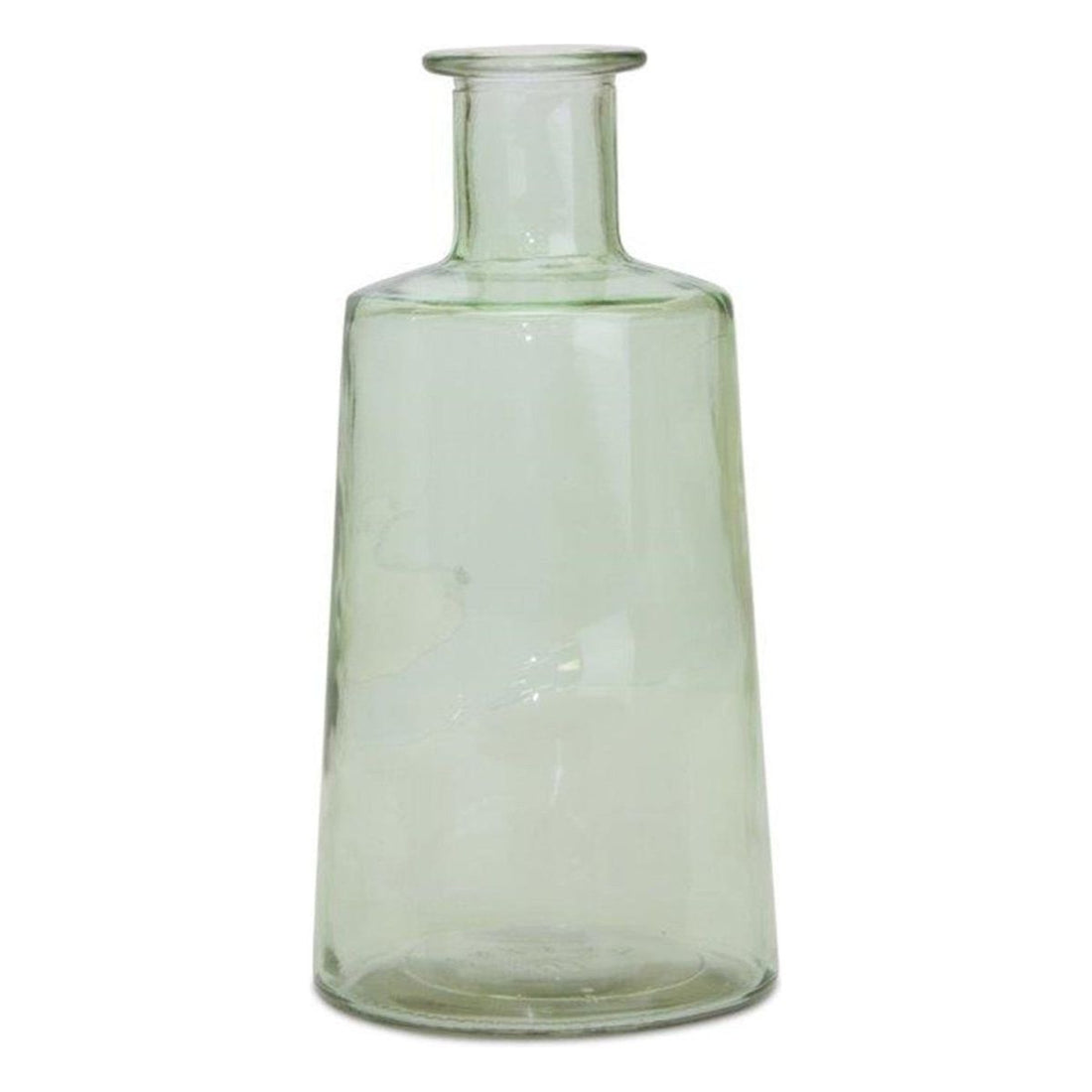 Sage Green Glass Bottle Vase (Set of 2)