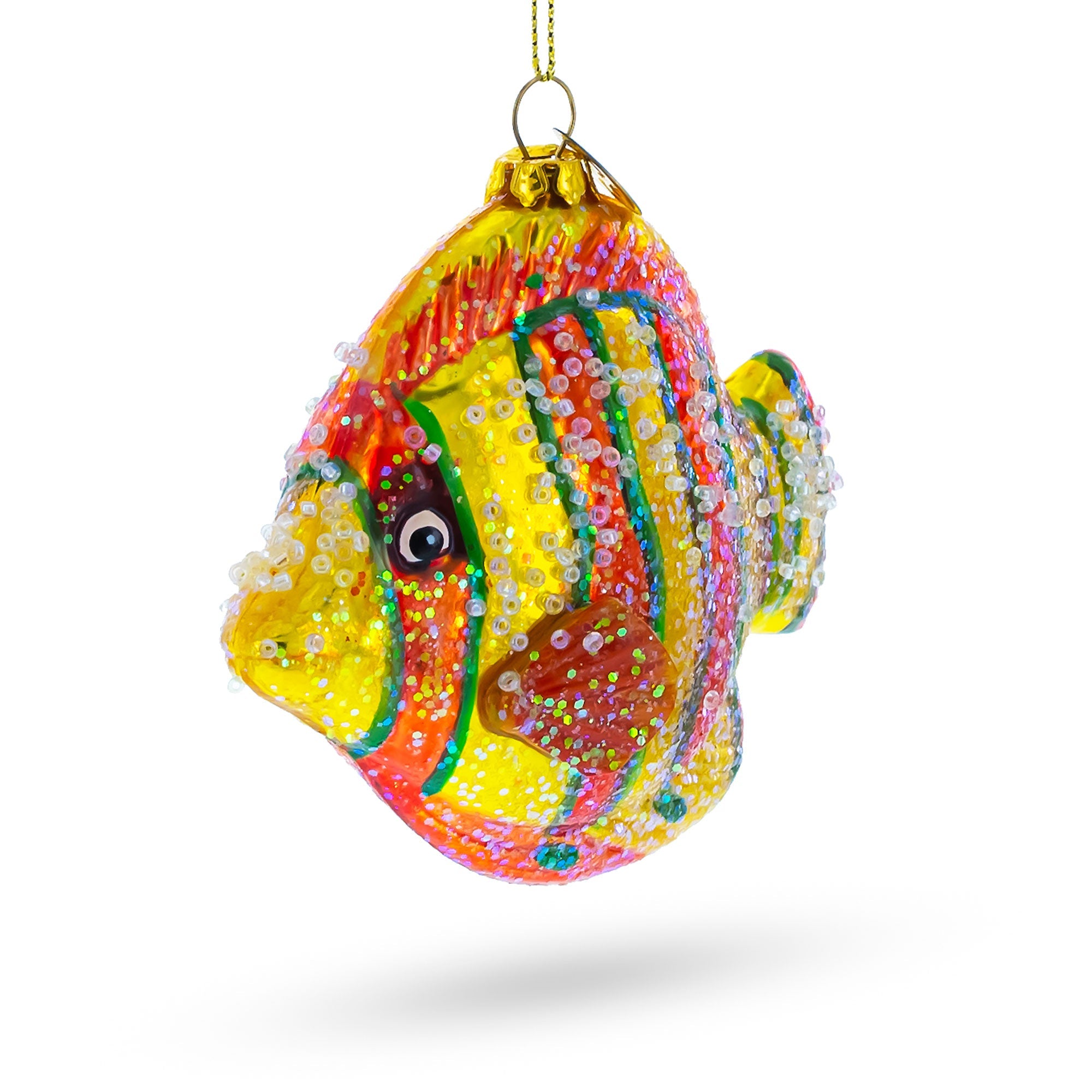Aquarium Fish Glass Christmas Ornament