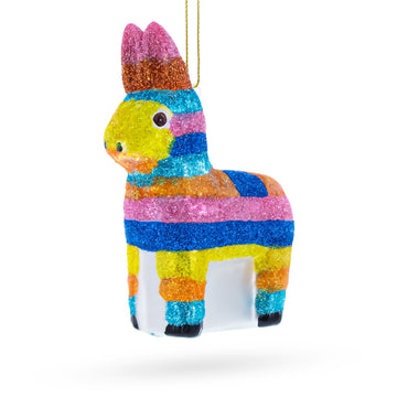 Festive Pinata Glass Christmas Ornament
