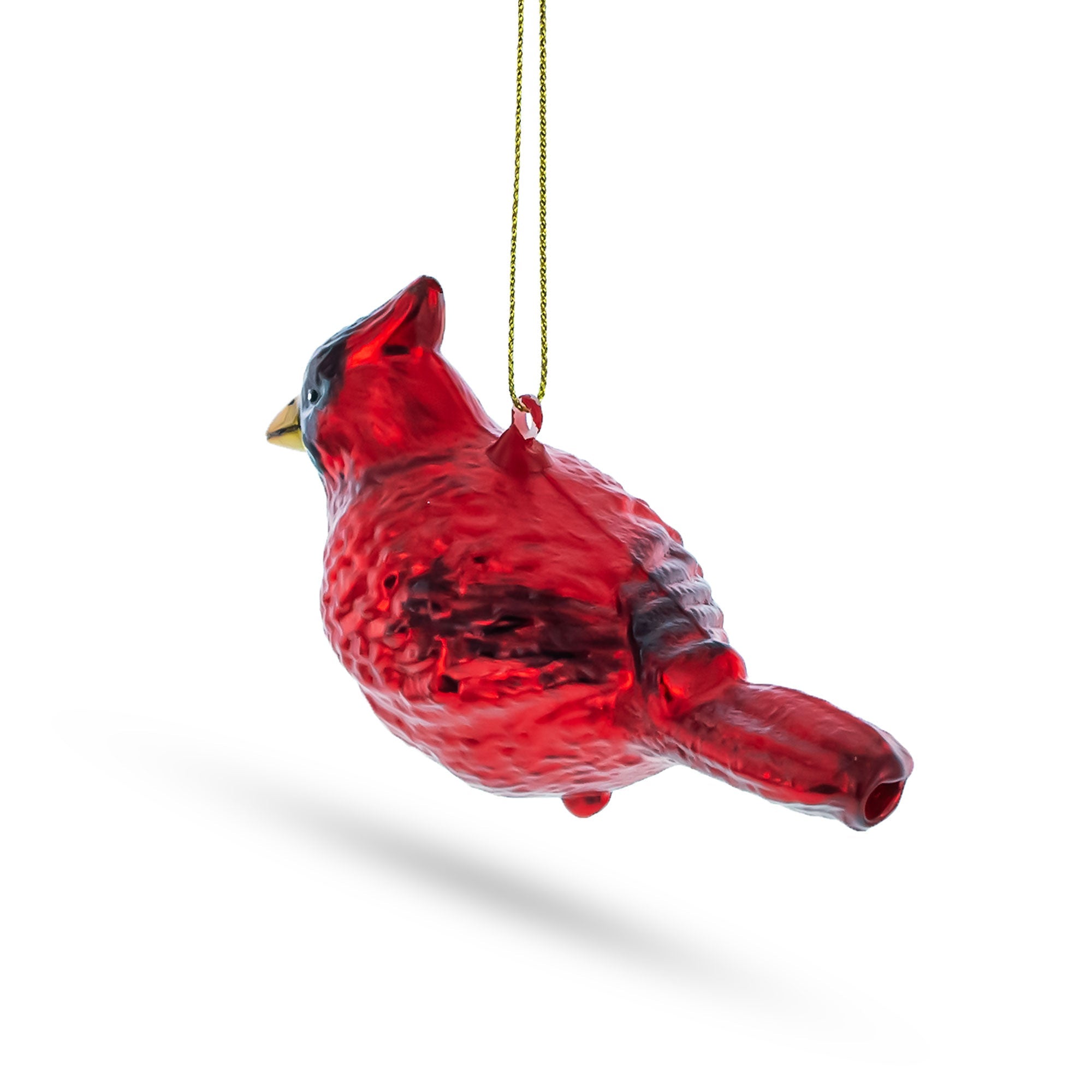 Red Cardinal Glass Christmas Ornament