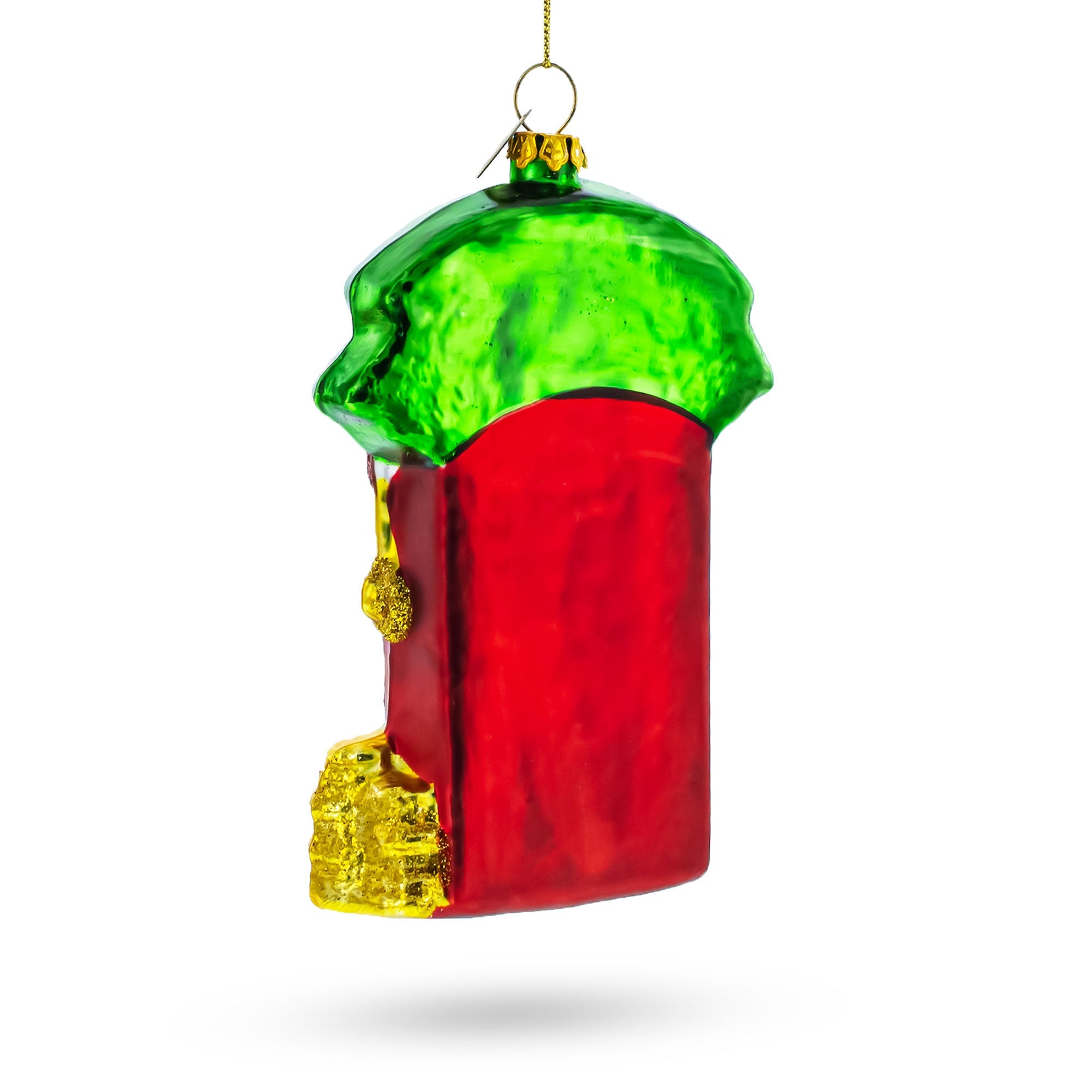 Jackpot Casino Slot Machine Glass Christmas Ornament