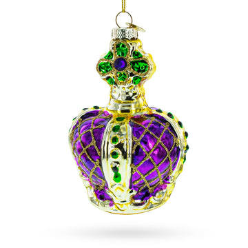 Royal Crown Regal Glass Christmas Ornament