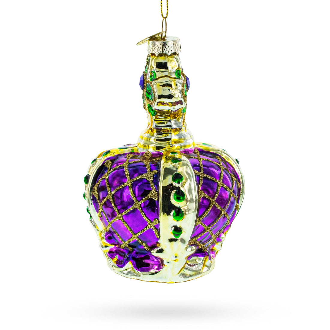 Royal Crown Regal Glass Christmas Ornament