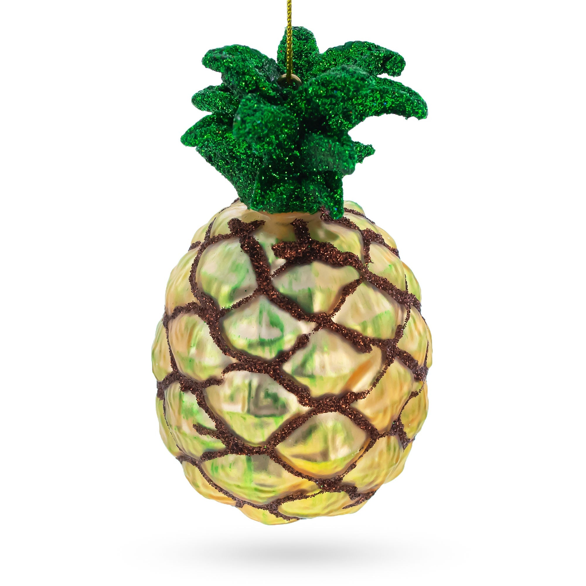 Pineapple Glass Christmas Ornament