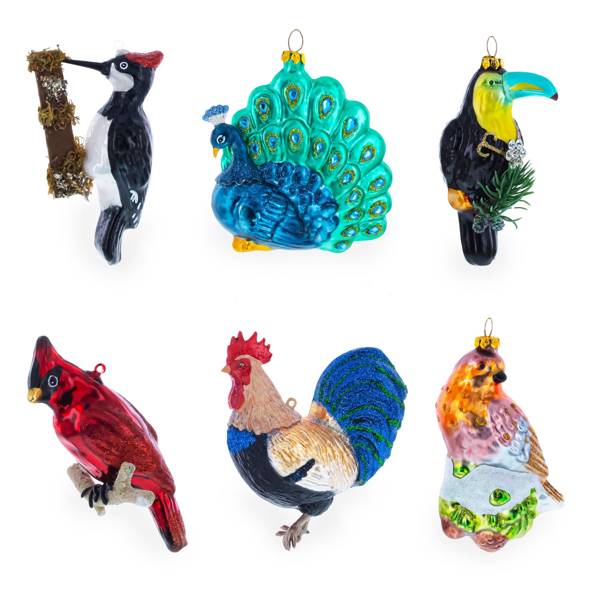 Duck the Hunter Glass Christmas Ornament