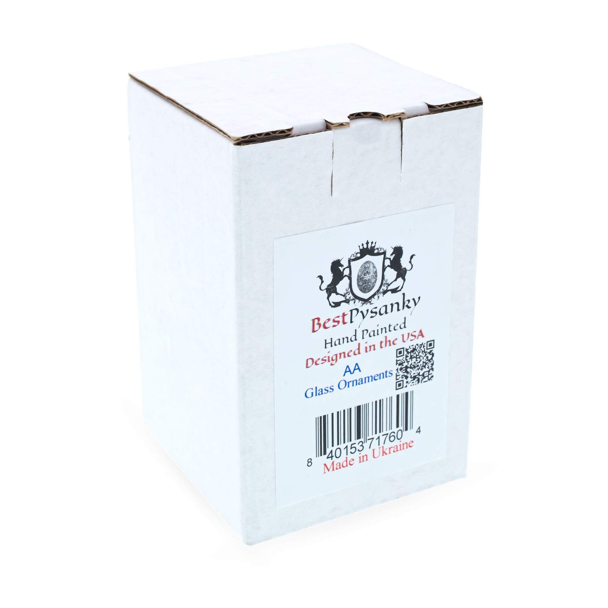 Bunny with Carrot Glass Christmas Ornament