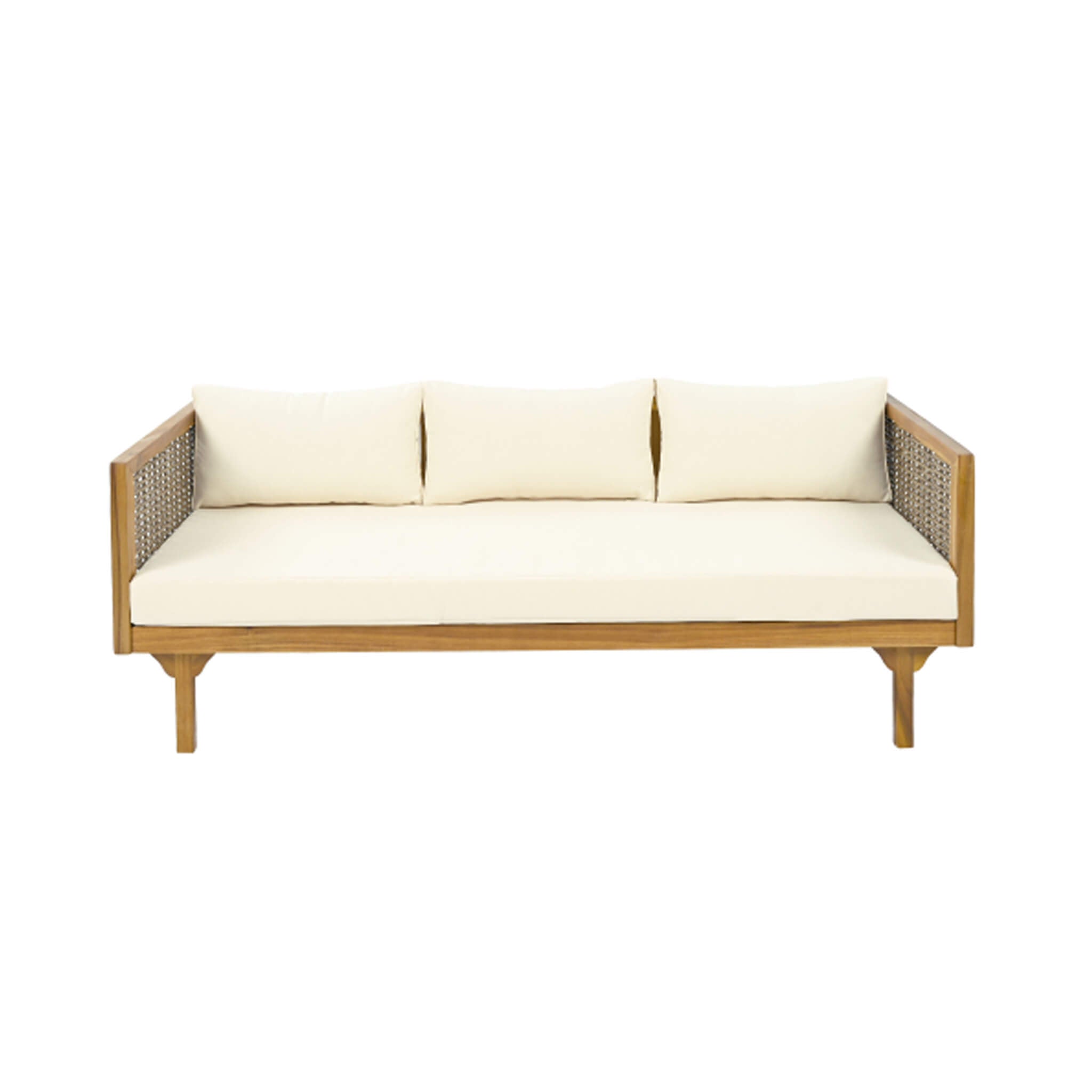 Claremont 3-Seater Acacia Wood Daybed Sofa With Water-Resistant Cushions (SAK65773)