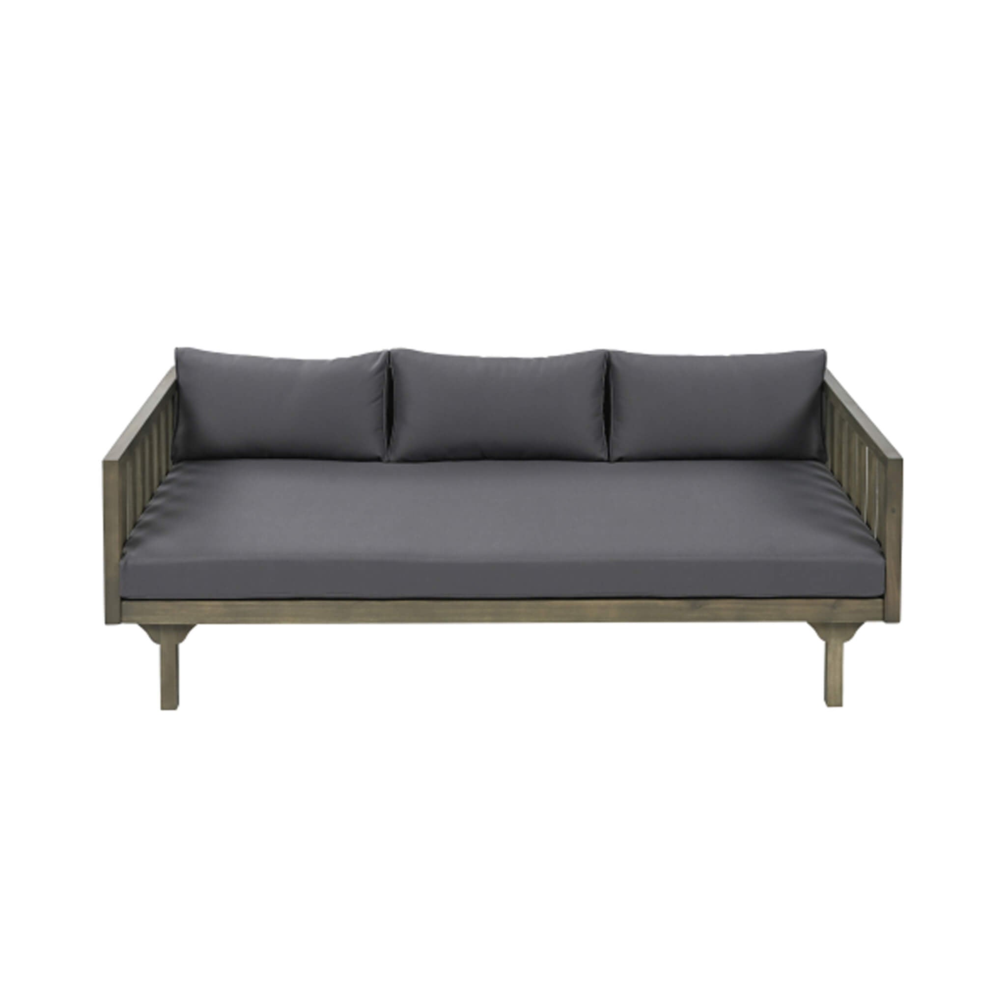 Claremont 3-Seater Acacia Wood Daybed Sofa With Water-Resistant Cushions (SAK65773)