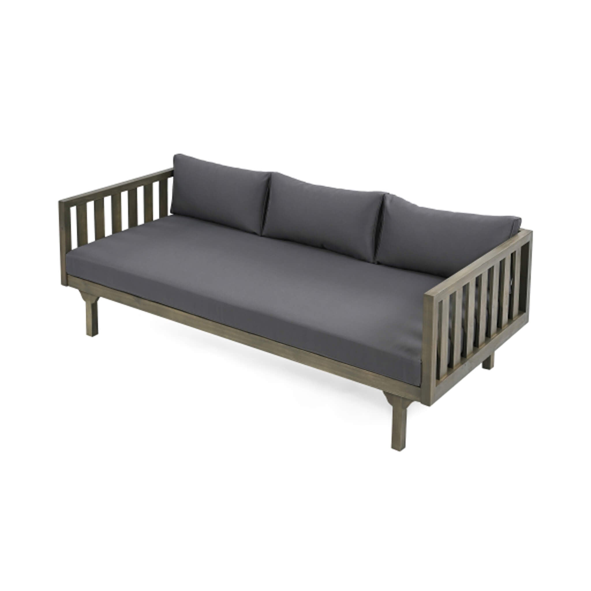 Claremont 3-Seater Acacia Wood Daybed Sofa With Water-Resistant Cushions (SAK65773)