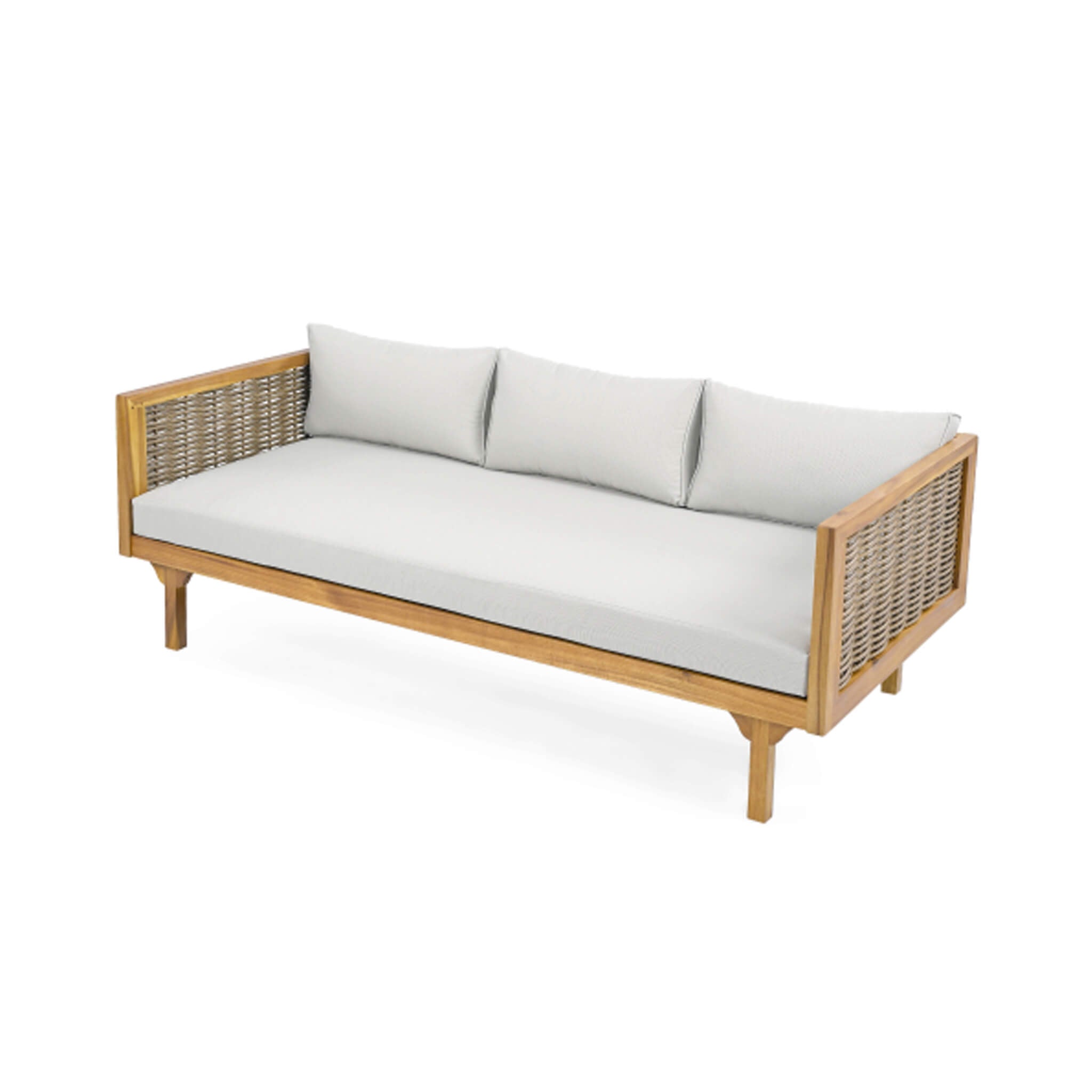 Claremont 3-Seater Acacia Wood Daybed Sofa With Water-Resistant Cushions (SAK65773)