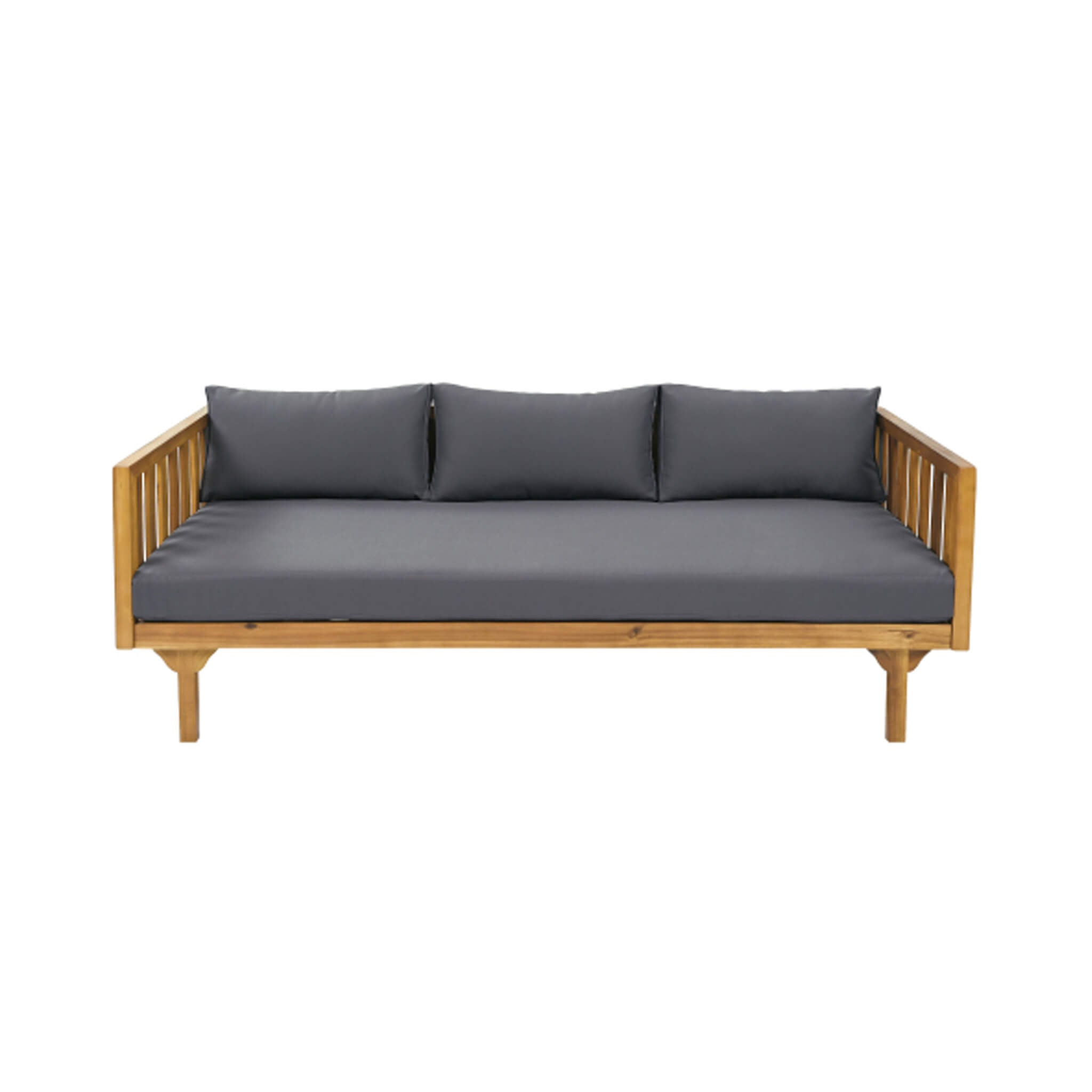 Claremont 3-Seater Acacia Wood Daybed Sofa With Water-Resistant Cushions (SAK65773)