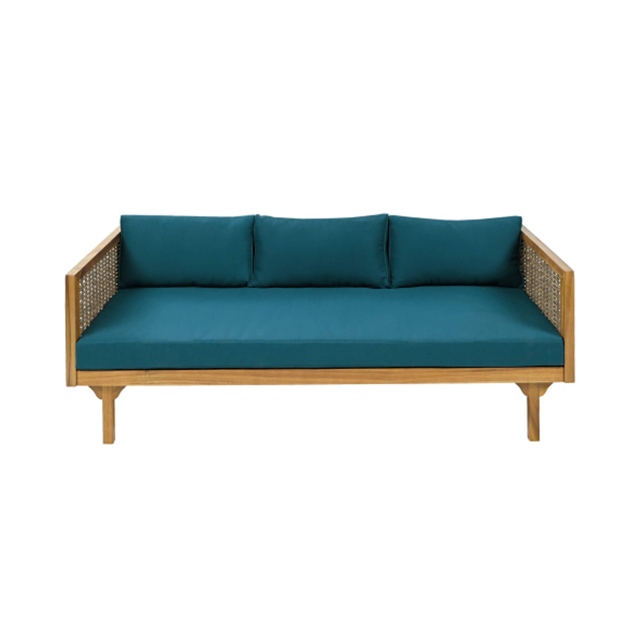 Claremont 3-Seater Acacia Wood Daybed Sofa With Water-Resistant Cushions (SAK65773)