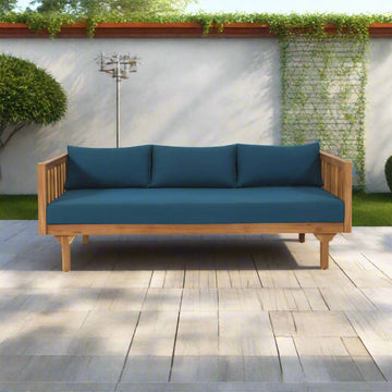 Claremont 3-Seater Acacia Wood Daybed Sofa With Water-Resistant Cushions (SAK65773)