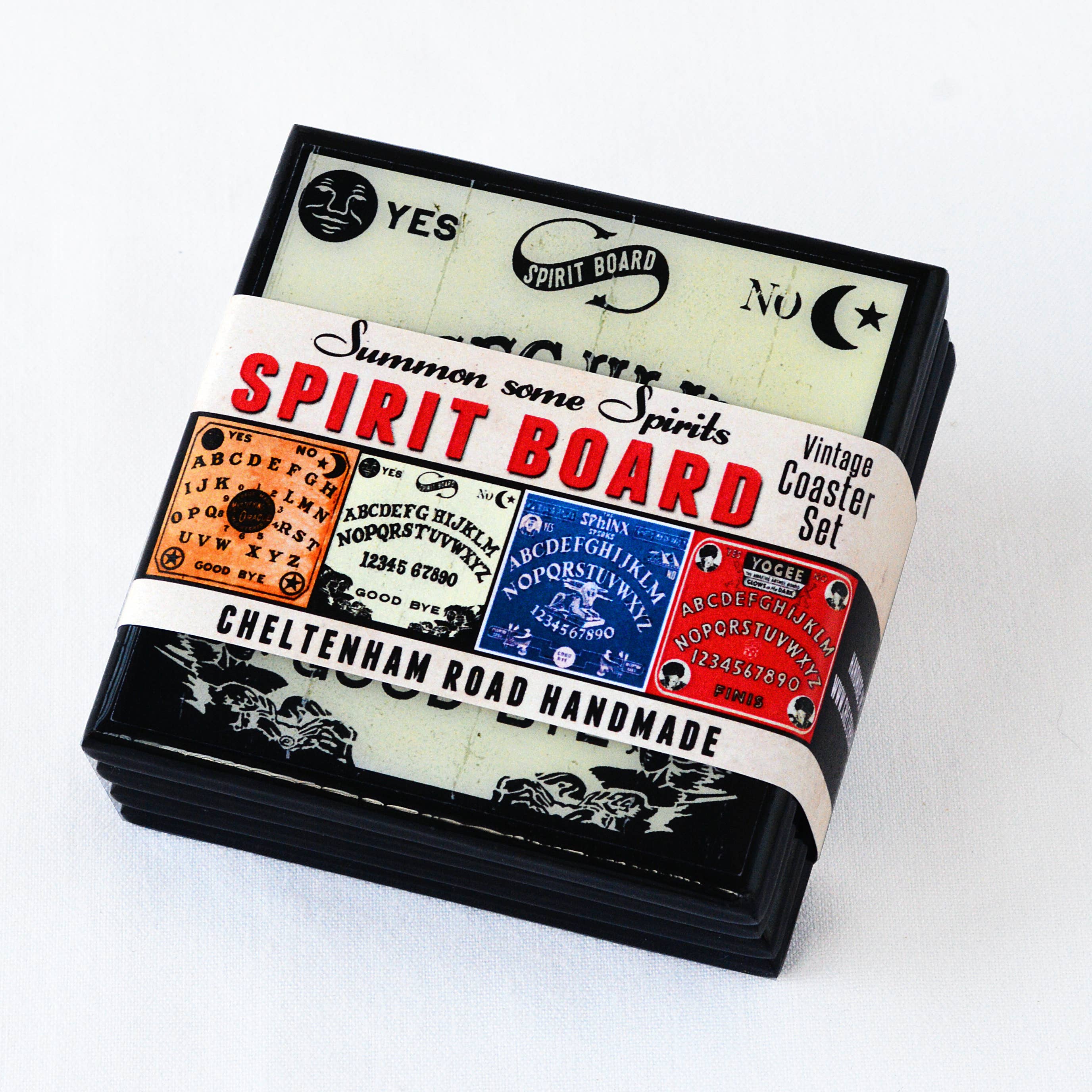 Summon Some Spirits: Spooky Spirit Board Drink Coaster Set