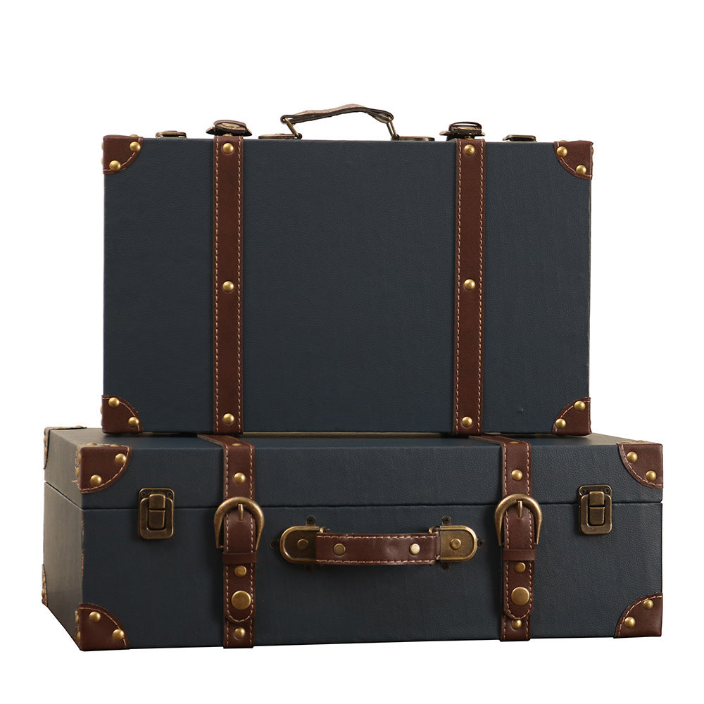 European-style Retro Suitcase Storage Box