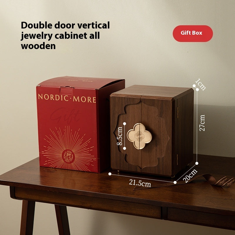 Wooden Jewelry Box Storage Box High-end Exquisite National Style Hand Jewelry New Chinese Jewelry 520 Gift One Piece Dropshipping