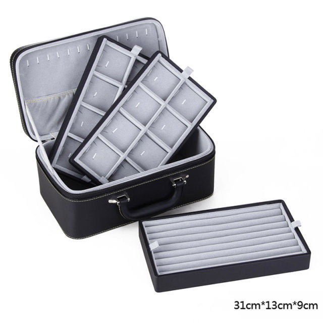 Packaging Leather Large Capacity Jewelry Storage Box