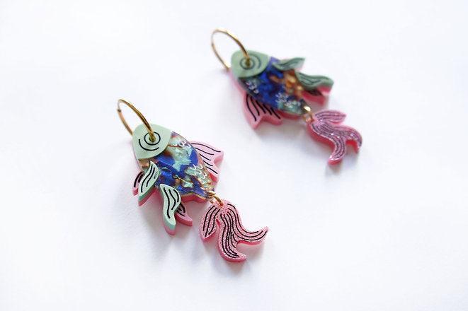Fish Earrings by Laliblue