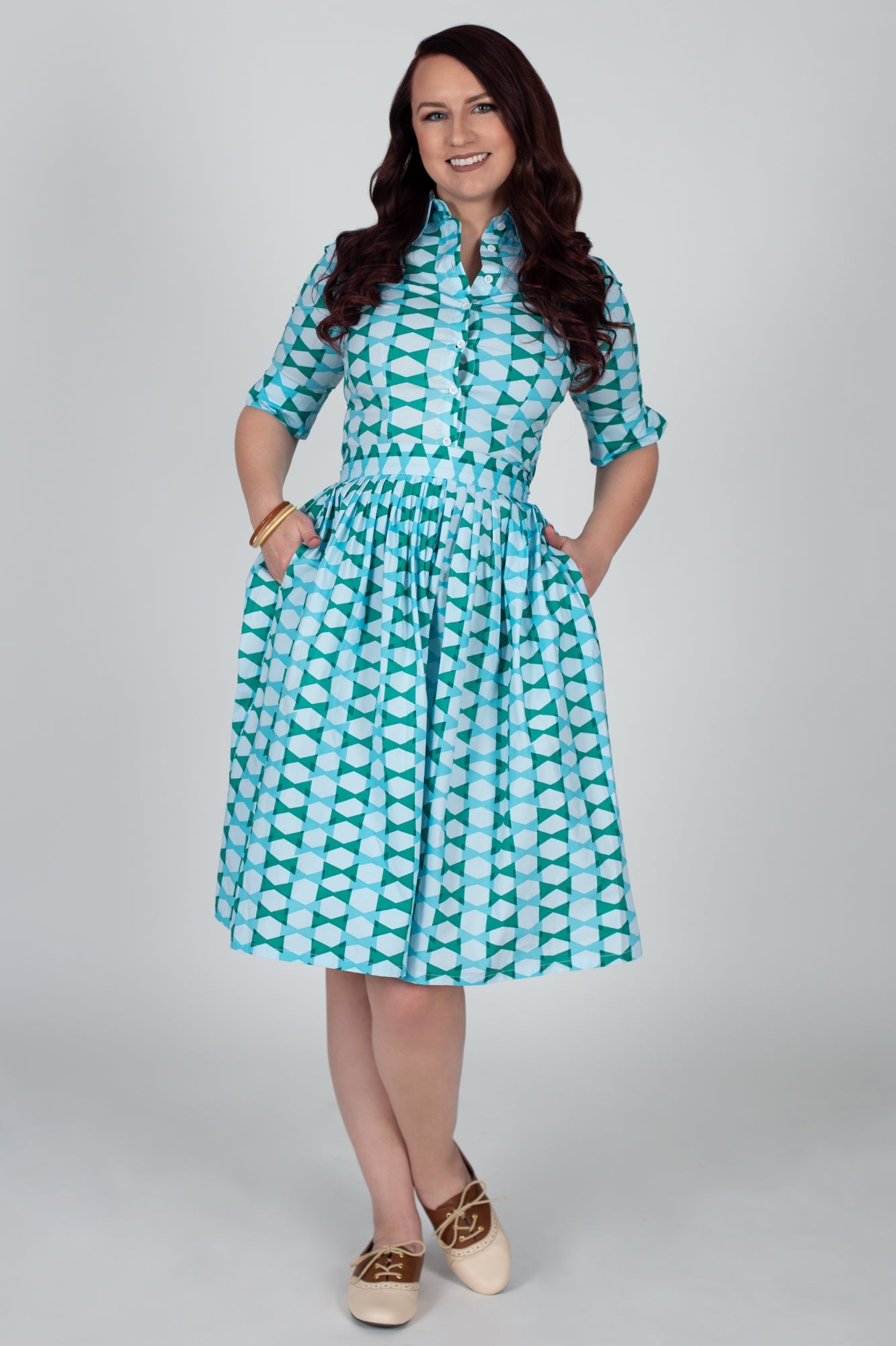 Gloria Pleated Retro Circle Skirt