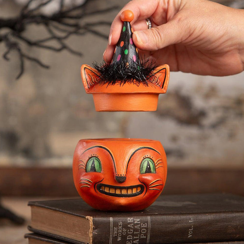 Green Eyed Copper Cat by Johanna Parker for Bethany Lowe Designs