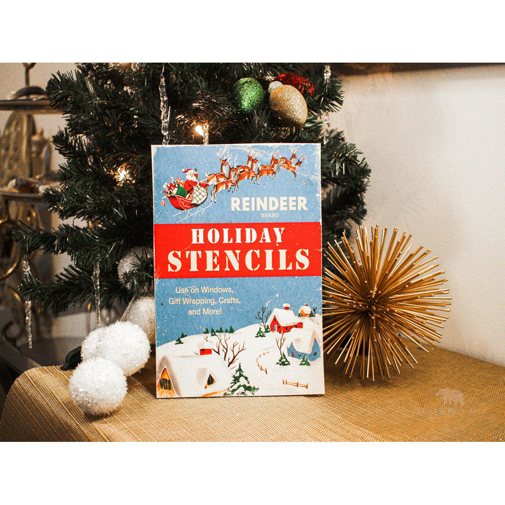 Holiday Stencils Christmas Box Art Wood Cutouts