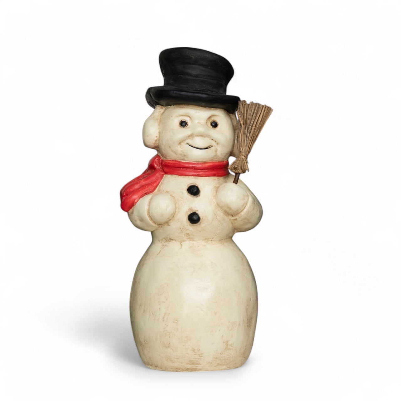 Vintage Distressed Resin Mache Kentucky Snowman