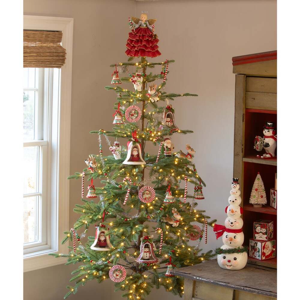 Kitschmas Fun Set/2 Bell Ornaments by Bethany Lowe Designs