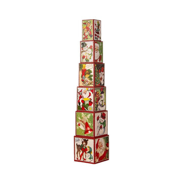 Kitschmas Stacking Blocks S6 by Bethany Lowe Designs