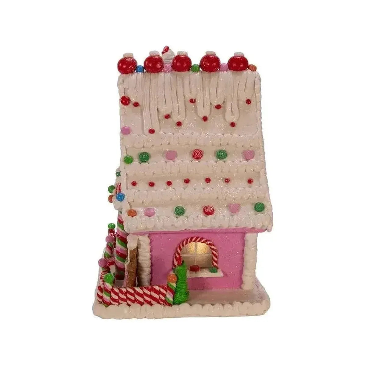 Kurt Adler 10" LED Gingerbread Candy House