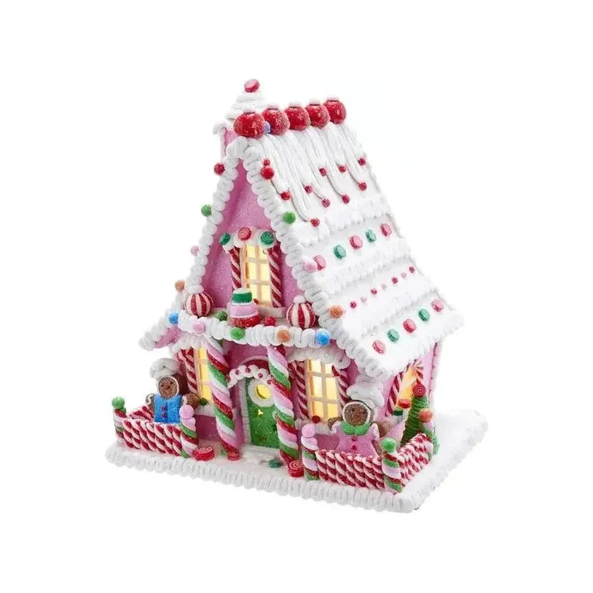 Kurt Adler 10" LED Gingerbread Candy House