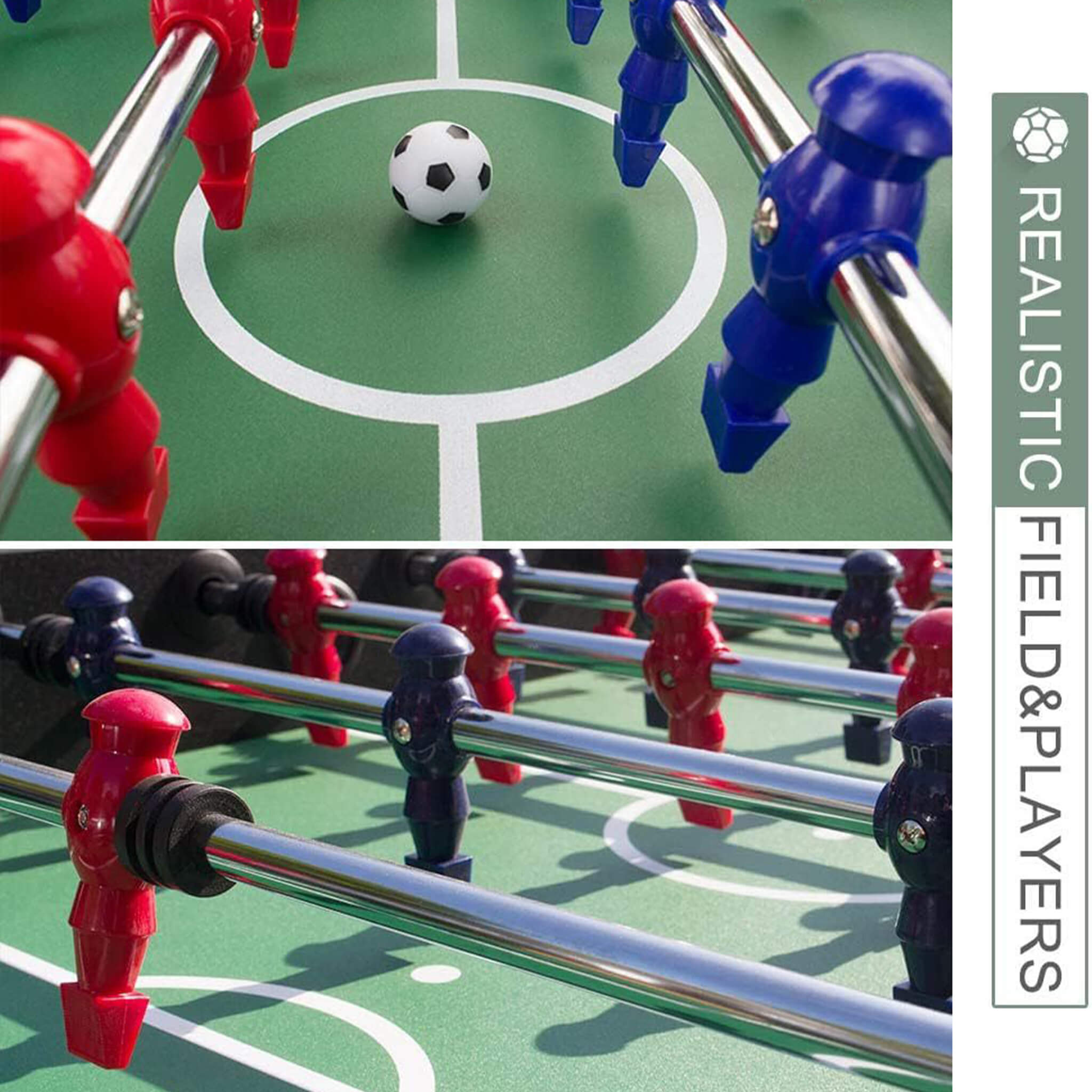 Large Premium Full-Size Soccer Foosball Game Table (SAK96312)
