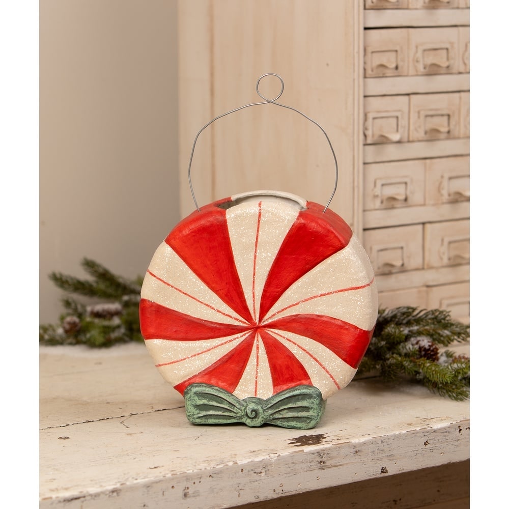 Large Singing Merrymint Bucket by Johanna Parker for Bethany Lowe