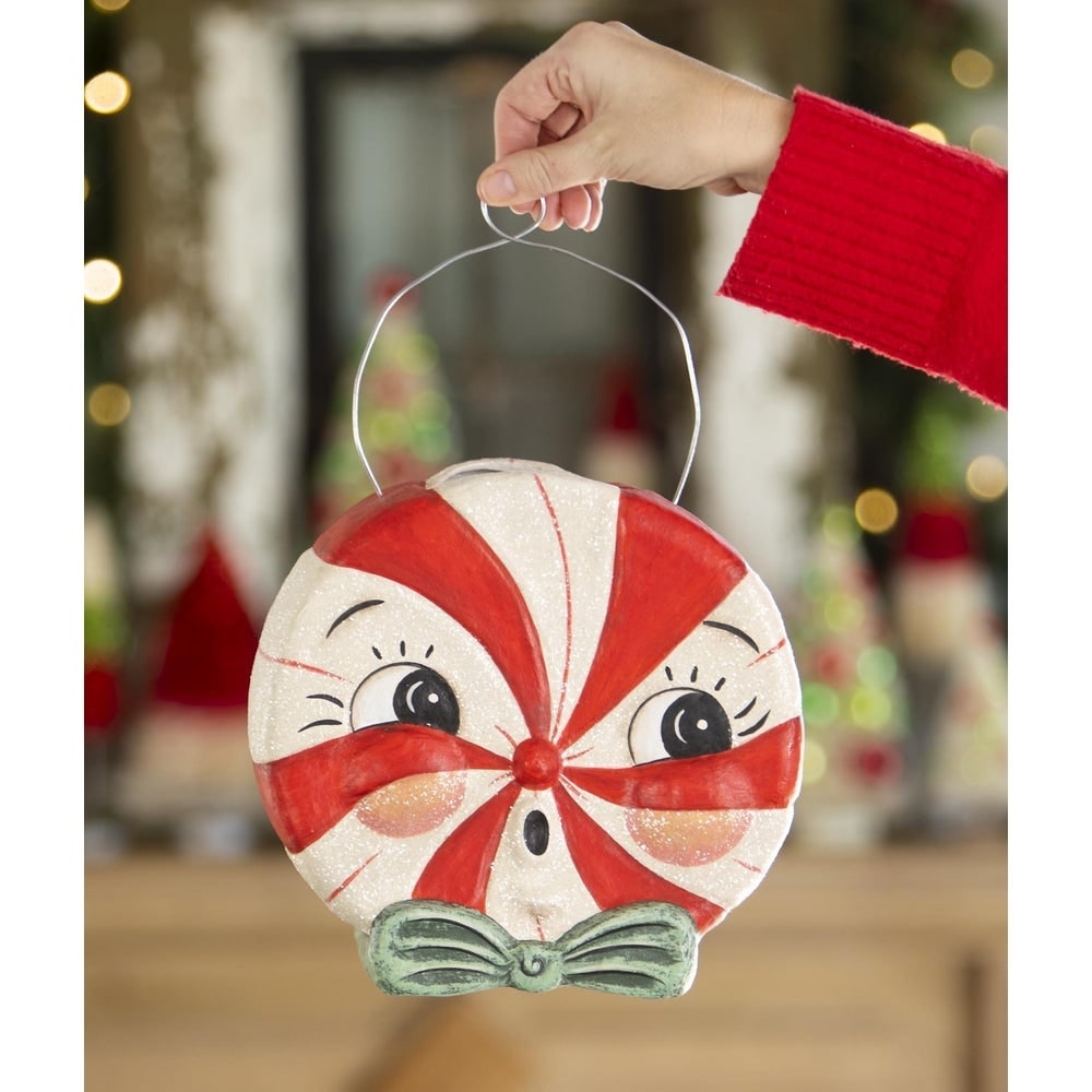 Large Singing Merrymint Bucket by Johanna Parker for Bethany Lowe