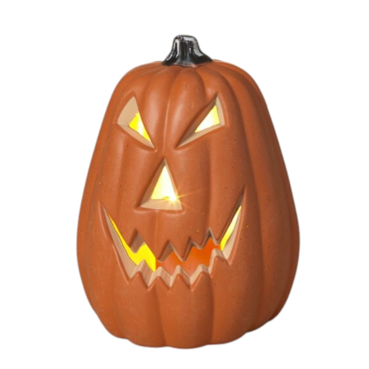 Lighted Halloween Pumpkin - 6 Inch