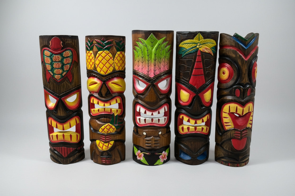 Medium Wooden Tiki Mask