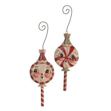 Merrymint Ornaments Set/2 by Johanna Parker for Bethany Lowe