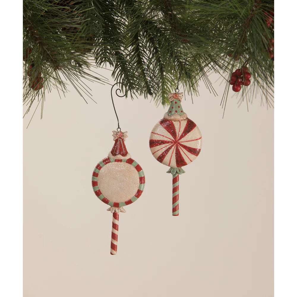 Merrymint Ornaments Set/2 by Johanna Parker for Bethany Lowe
