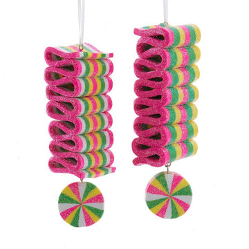 Neon Colored Candy Ornaments (Asst 2)