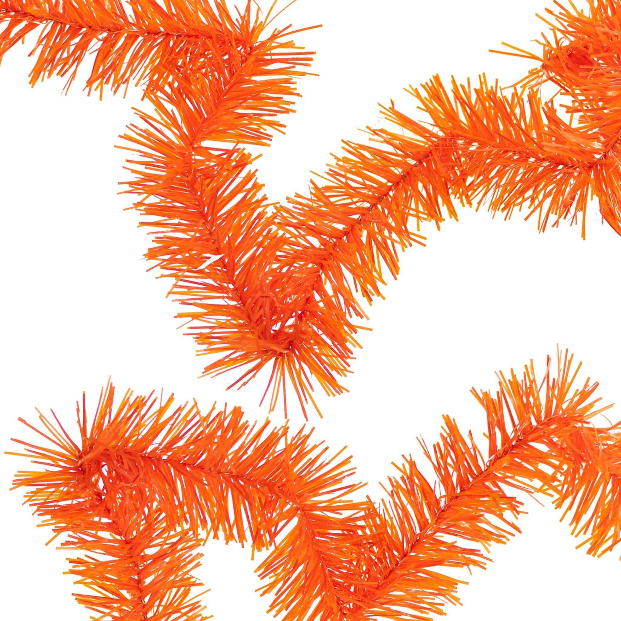 Orange Tinsel Garland