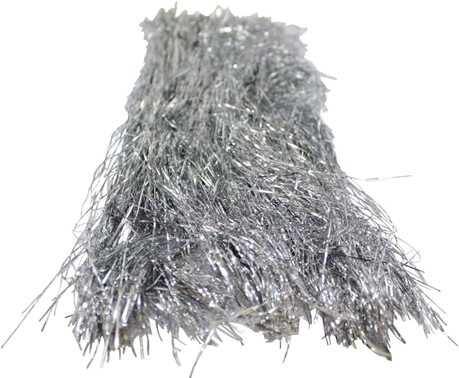 Silver Christmas Tinsel in Retro Box