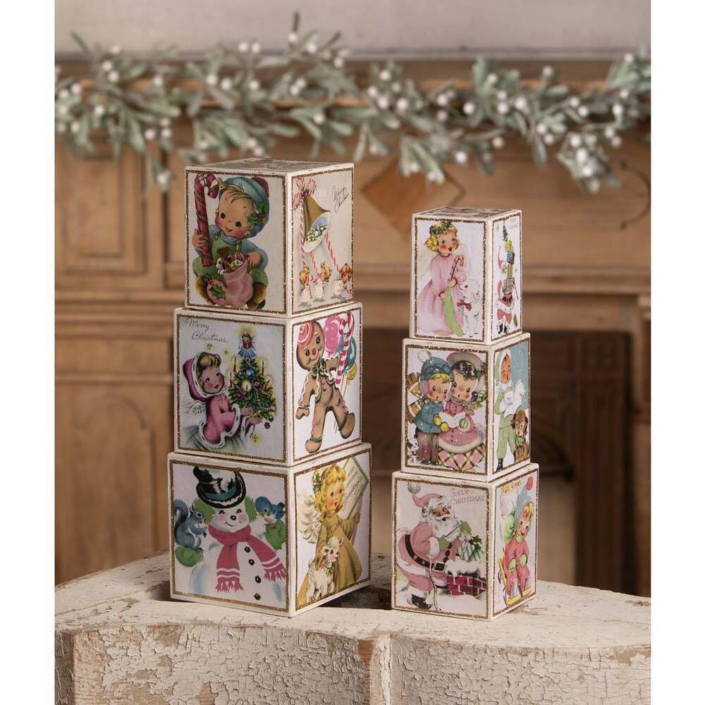 Pastel Retro Blocks by Bethany Lowe Designs