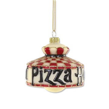 Pizza Hut Restaurant Lamp Glass Ornament